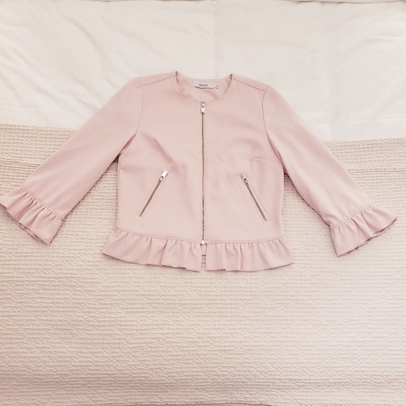 Ricki's Ruffled Edge Full-Zip Blazer/Jacket - Picture 3 of 7